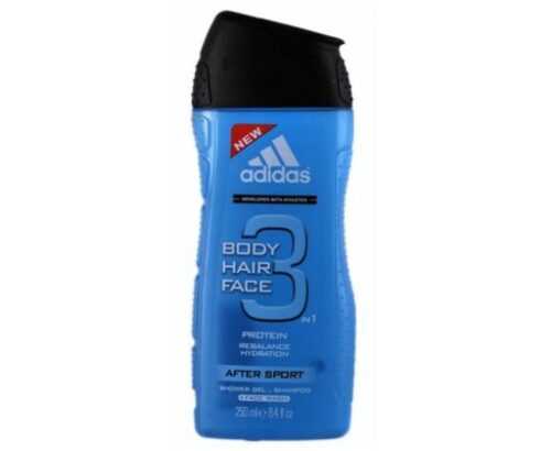 Adidas Sprchový gel a šampon pro muže 3 v 1 Body Hair Face After Sport (Shower Gel & Shampoo) 250 ml Adidas