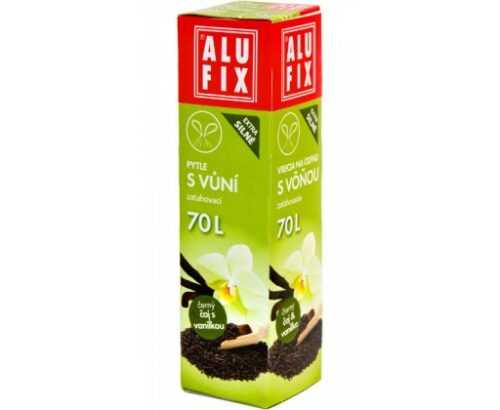 Alufix odpadkové pytle zatahovací s vůní černého čaje a vanilky 70 l 8 ks Alufix