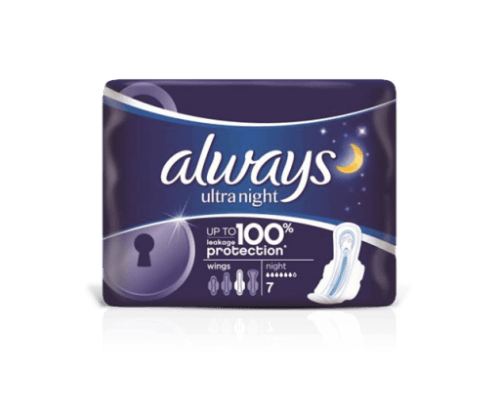 Always Ultra Night hygienické vložky  7 ks Always