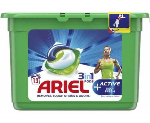 Ariel Active Sport 3v1 kapsle na praní 13 ks Ariel