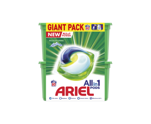 Ariel Allin1 Pods kapsle na praní Mountain Spring 80 ks Ariel