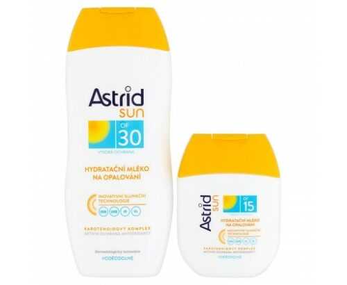 Astrid Sun Hydratační mléko na opalování OF 30 + Hydratační mléko na opalování OF 15  200 ml + 100 ml Astrid