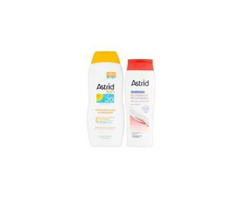 Astrid Sun hydratační mléko na opalování OF 20 400 ml + Nutri Moments regenerační tělové mléko 250 ml Astrid