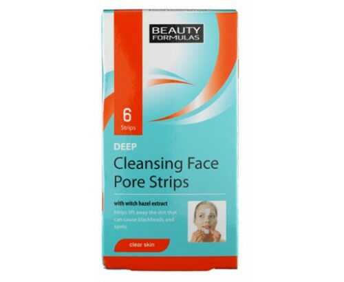 Beauty Formulas Čisticí pleťové pásky (Deep Cleansing Face Pore Strips)  6 ks Beauty Formulas