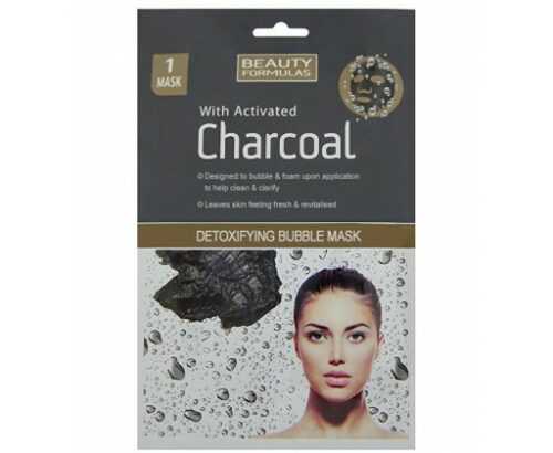 Beauty Formulas Detoxikační maska s aktivním uhlím Charcoal (Detoxifying Bubble Mask)  1 ks Beauty Formulas