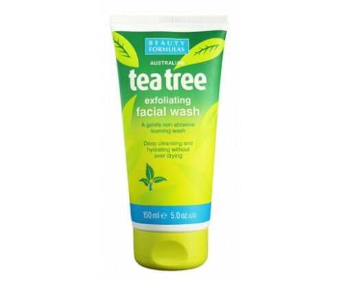 Beauty Formulas Exfoliační čisticí gel Tea Tree (Exfoliating Facial Wash)  150 ml Beauty Formulas