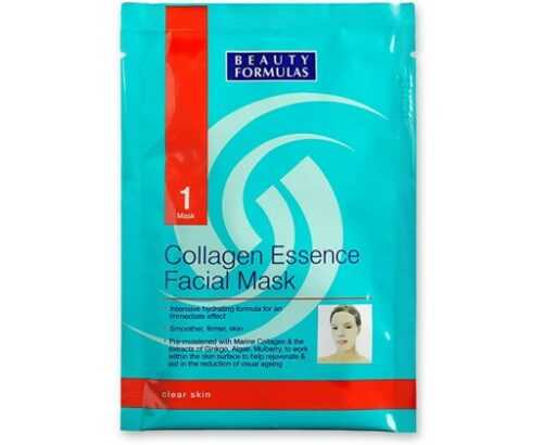 Beauty Formulas Kolagenová pleťová maska (Collagen Essence Facial Mask) 1 ks Beauty Formulas