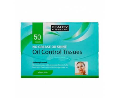Beauty Formulas Matující pleťové ubrousky (Oil Control Tissues)  50 ks Beauty Formulas