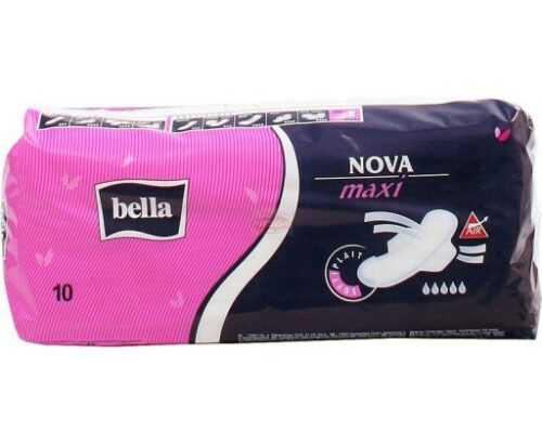 Bella Nova Maxi hygienické vložky s křidélky 10 ks Bella