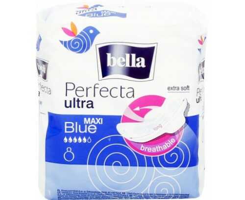 Bella Perfecta Maxi Blue vložky s křidélky 8 ks Bella