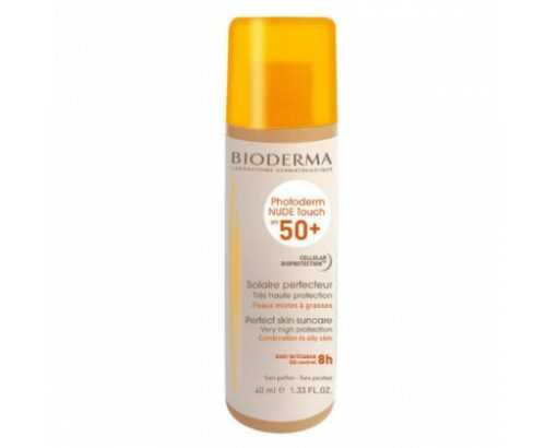 Bioderma Tónovaný fluid pro smíšenou až mastnou pleť SPF 50+ Photoderm Nude Touch Golden 40 ml Bioderma