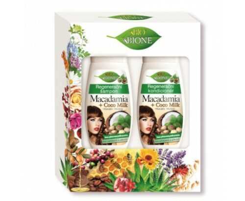 Bione Cosmetics Dárková sada vlasové péče Macadamia + Coco Milk Bione Cosmetics