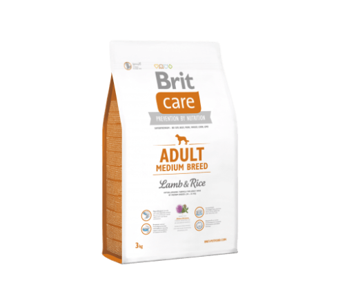 Brit Care Adult Medium Breed Lamb & Rice 3kg BRIT CARE