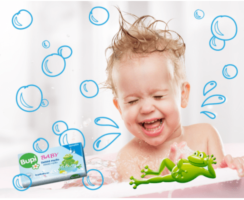 Bupi Baby dětské mýdlo s lanolínem 100 g Bupi