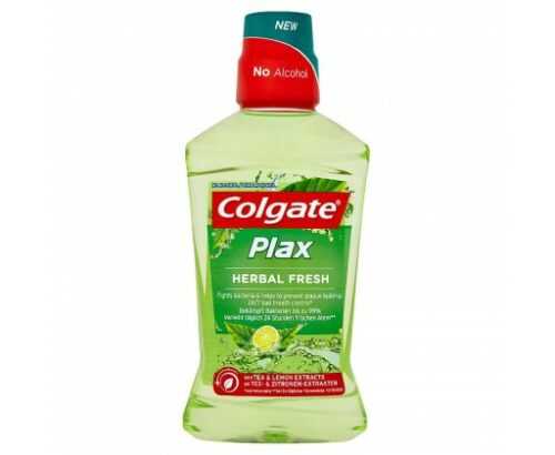 Colgate Plax Herbal fresh ústní voda bez alkoholu 500 ml Colgate