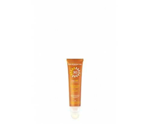 Dermacol Pleťový krém na opalování a balzám na rty Sun SPF 30 (Water Resistant Cream and Lip Balm) 30 ml + 3