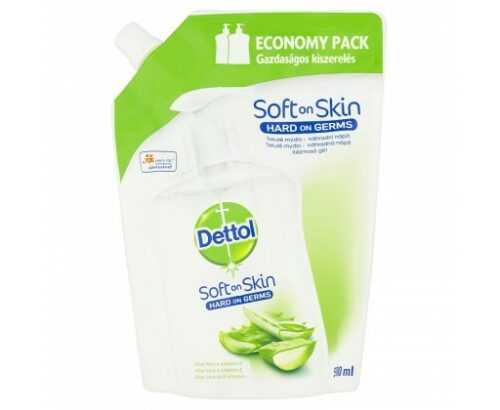 Dettol Soft on Skin tekuté antibakteriální mýdlo s aloe vera náhradní náplň 500 ml Dettol