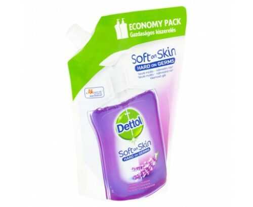 Dettol Soft on Skin tekuté antibakteriální mýdlo s výtažkem z levandule náhradní náplň 500 ml Dettol