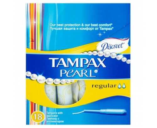 Discreet Tampax Pearl regular tampony s aplikátorem 18 ks Tampax
