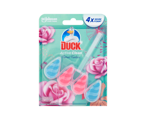 Duck Active Clean závěsný WC čistič s květinovou vůní 38
