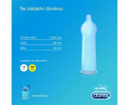 Durex Classic kondomy 12 ks Durex