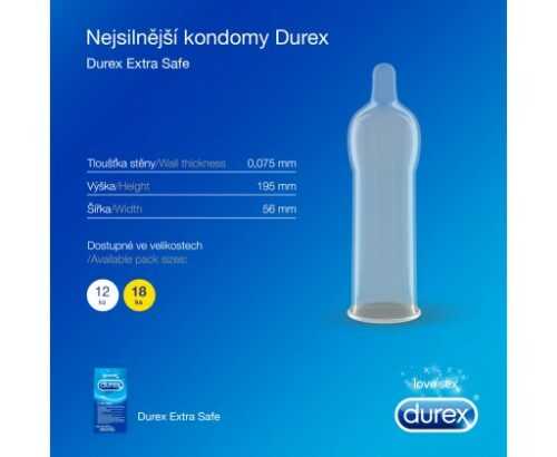 Durex Extra Safe Thicker kondomy 12 ks Durex