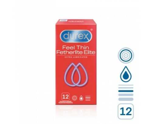 Durex Feel Thin Fetherlite Elite extra lubrikované kondomy 12 ks Durex