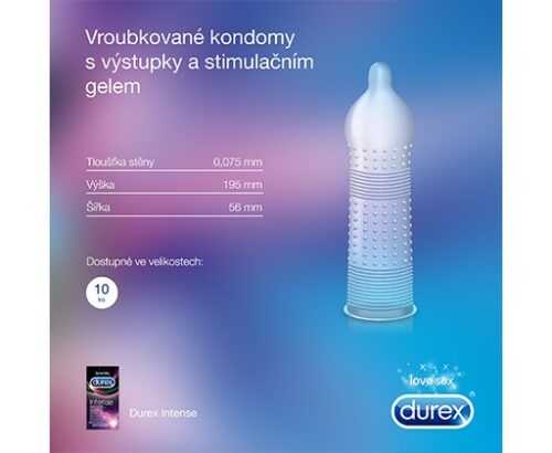 Durex Intense orgasmic kondomy 10 ks Durex