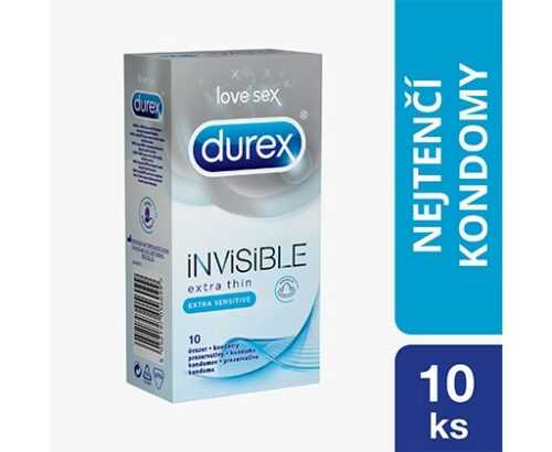 Durex Invisible Extra Thin Extra Sensitive kondomy 10 ks Durex