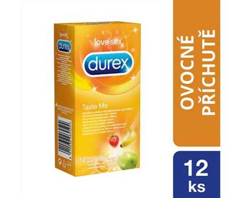 Durex Taste Me barevné kondomy s příchutí 12 ks Durex