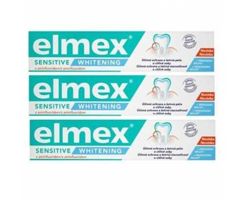 Elmex Sensitive Whitening zubní pasta   3 x 75 ml Elmex