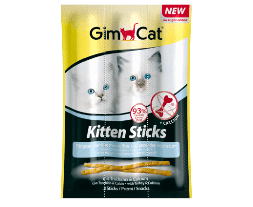 GIMPET Sticks Kitten krocan+calcium 3ks GIMBORN