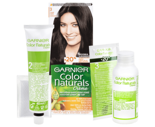 Garnier Color Naturals Crème dlouhotrvající vyživující barva  odstín tmavě hnědá 3 Color Naturals