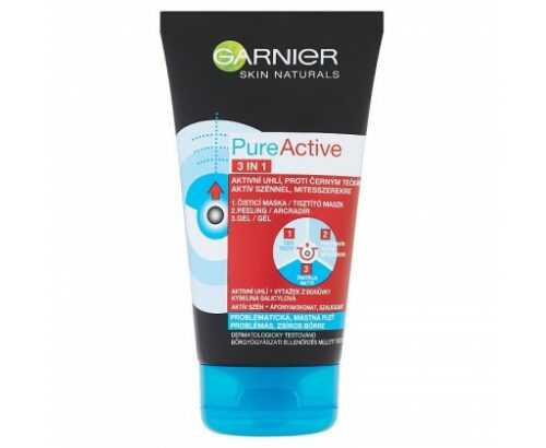 Garnier Skin Active Pure Active Intensive 3 v 1 proti černým tečkám s aktivním uhlím 150 ml Garnier