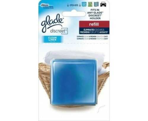 Glade Discreet náhradní náplň do elektrického osvěžovače Clean Linen  8 g Glade