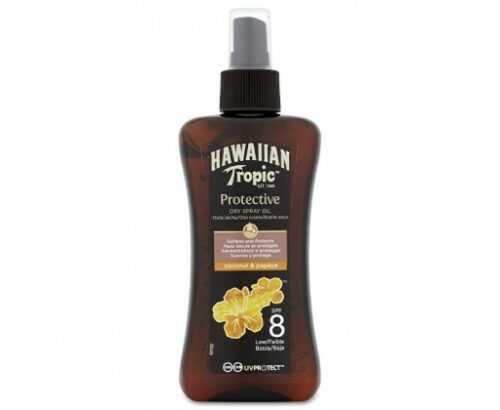 Hawaiian Tropic Suchý olej na opalování s rozprašovačem SPF 8 Protective (Dry Spray Oil)  200 ml Hawaiian Tropic