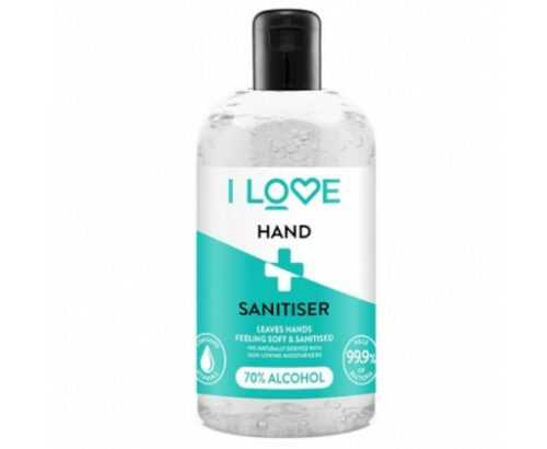 I Love Dezinfekční gel na ruce (Hand Sanitiser)  500 ml I Love