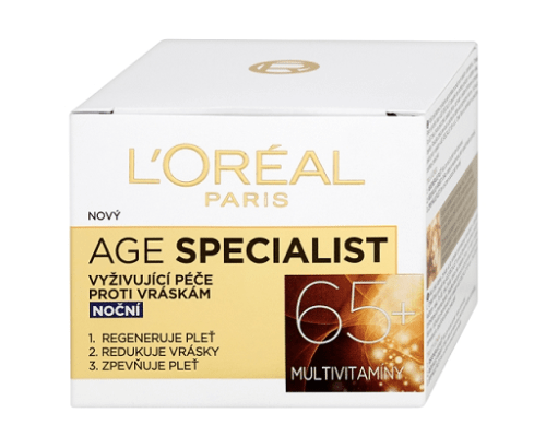 L'Oréal Paris Age Specialist 65+ noční vyživující péče proti vráskám 50 ml L'Oréal Paris
