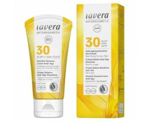 Lavera Opalovací krém Sensitiv SPF 30 (Anti-Ageing Sensitive Sun Cream)  50 ml Lavera