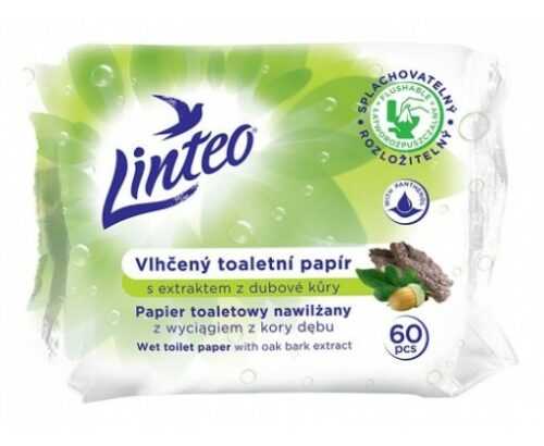 Linteo Satin vlhčený toaletní papír s dubovou kůrou 60 ks Linteo