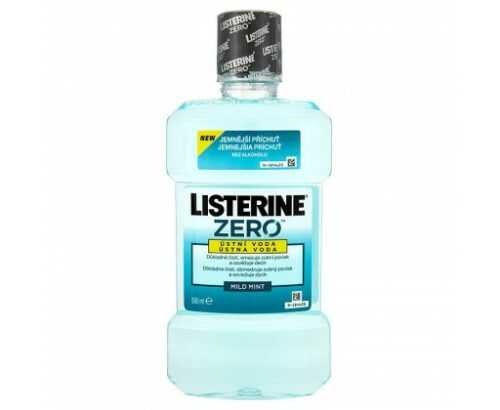 Listerine Zero Ústní voda s jemnější příchutí 500 ml Listerine
