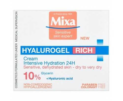 Mixa Hyalurogel Rich 24h intenzivní hydratační krém pro citlivou pleť 50 ml Mixa