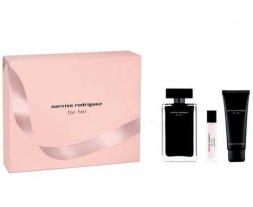 Narciso Rodriguez For Her - EDT 100 ml + tělové mléko 75 ml + EDT 10 ml Narciso Rodriguez