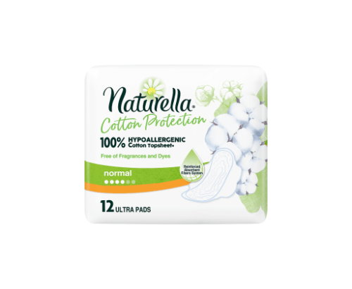 Naturella Cotton Protection Ultra Normal Hygienické Vložky S Křidélky 12 ks/bal. Naturella