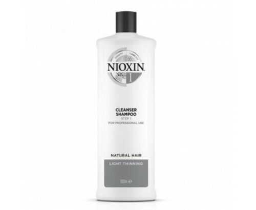 Nioxin Čisticí šampon pro jemné mírně řídnoucí přírodní vlasy System 1  1000 ml Nioxin
