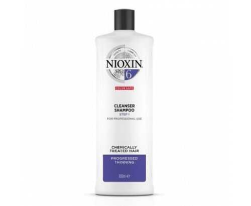 Nioxin Čisticí šampon pro řídnoucí normální až silné přírodní i chemicky ošetřené vlasy System 6  1000 ml Nioxin