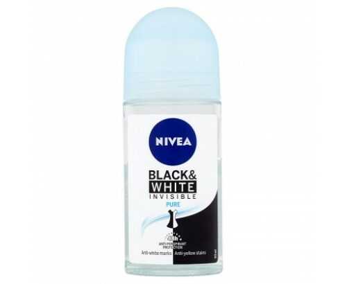 Nivea Invisible for Black & White Pure kuličkový antiperspirant 50 ml Nivea