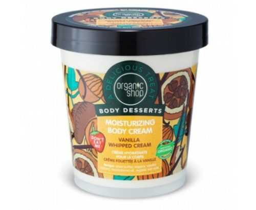 Organic Shop Hydratační tělový krém Body Desserts Vanilka a bambucké máslo (Moisturizing Body Cream)  450 ml Organic Shop