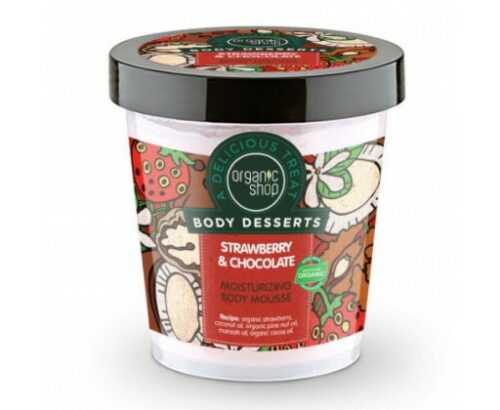 Organic Shop Tělová pěna Body Desserts Strawberry & Chocolate (Moisturizing Body Mousse)  450 ml Organic Shop
