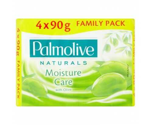 Palmolive Naturals Moisture care tuhé mýdlo s výtažkem z oliv  4 x 90g Palmolive